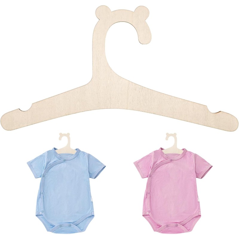 Baby Clothing Hangers - Porte-vêtements pour bébé en bois motif