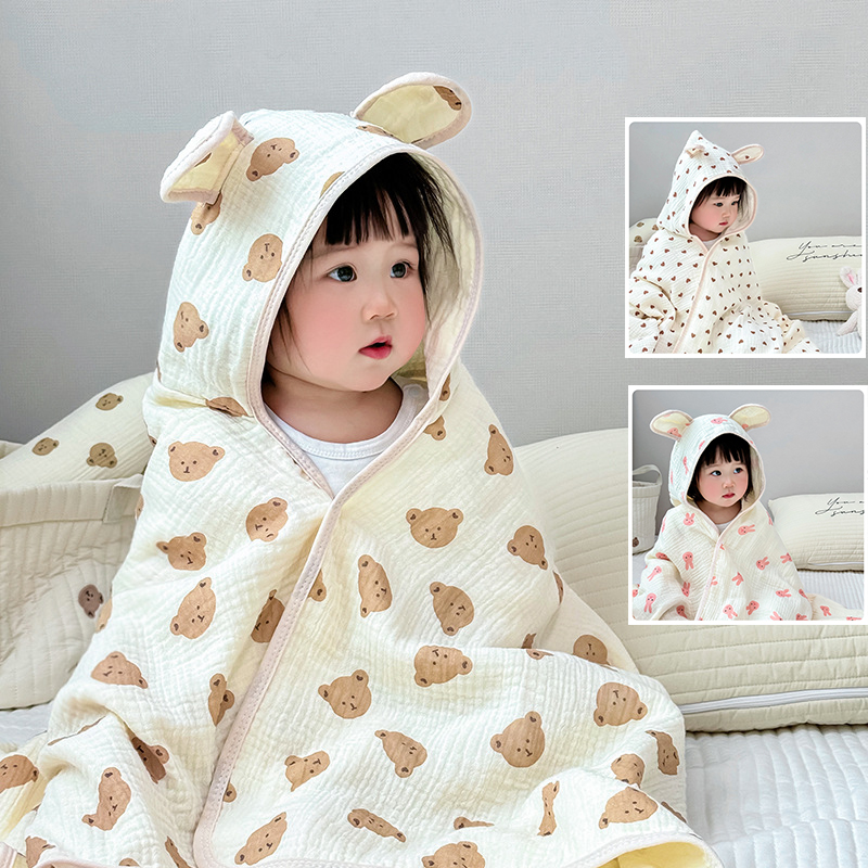Hooded Bath Towel - Serviette de bain pour bébé 4