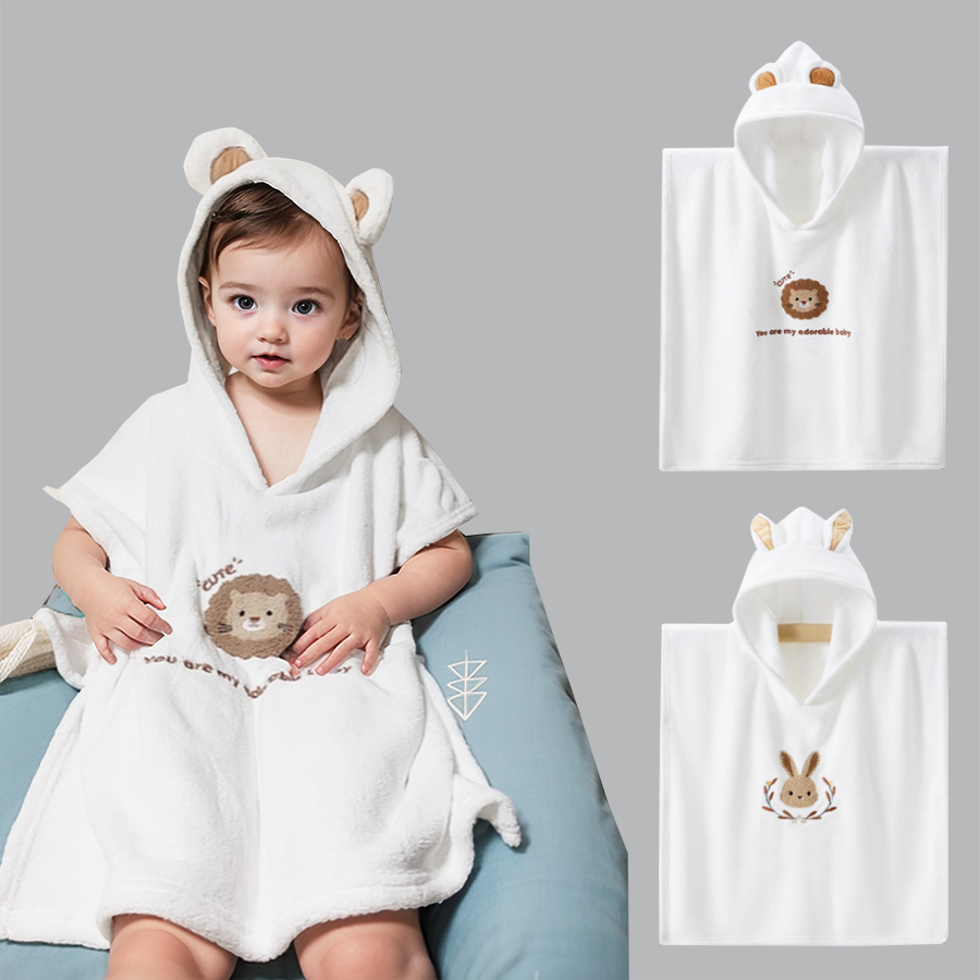 Hooded Bath Towel - Peignoir à capuche pour bébé, serviette