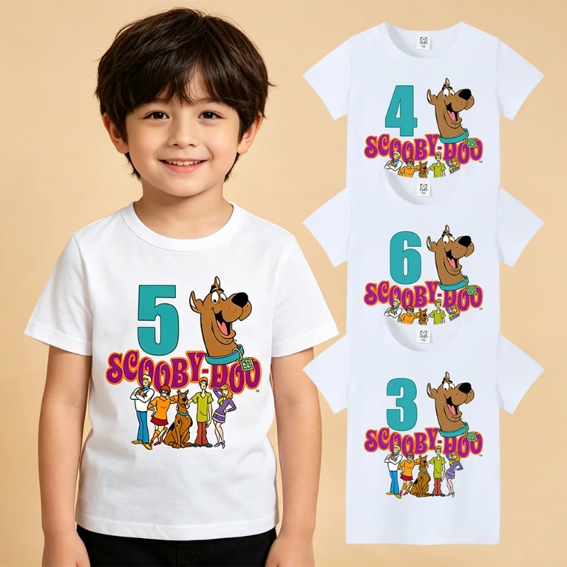 Baby Clothing Deals - T-shirt d'anniversaire Scooby-Doo pour bébé, en
