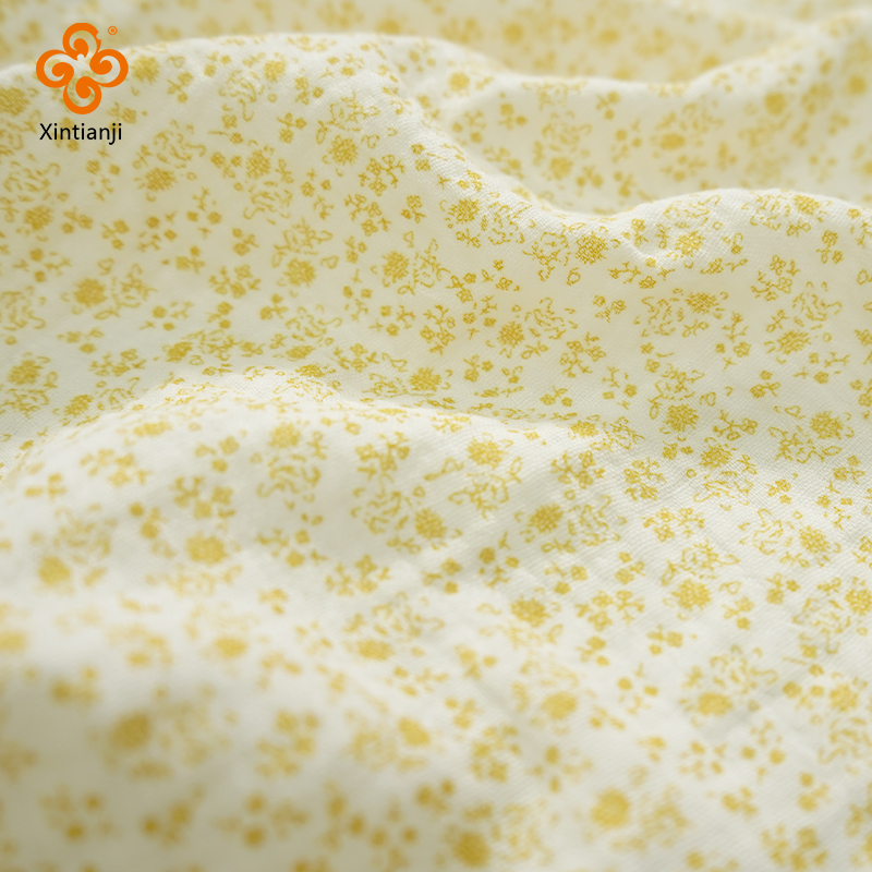 Baby Clothing Yellow - Tissu Gaze Double Crêpe 135 Coton,