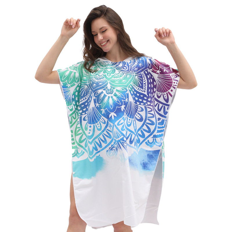Peignoir de bain imprimé bohèm - Hooded Bath Towel avis et prix