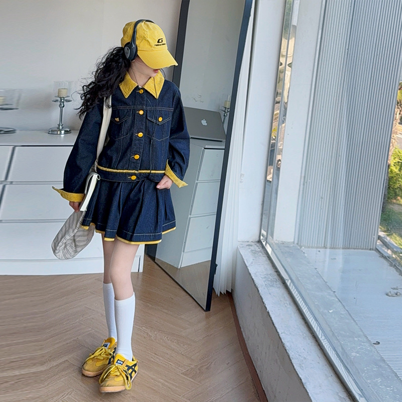 Ensemble veste en jean jaune t - Baby Clothing Yellow avis et prix