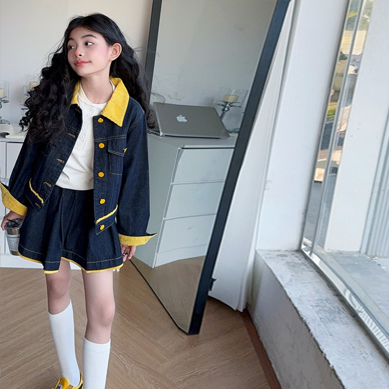 Ensemble veste en jean jaune t - Baby Clothing Yellow avis et prix