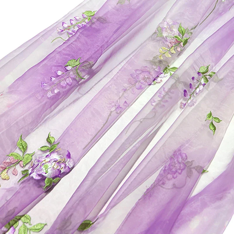Tissu de broderie de glycine b - Baby Clothing Fabric avis et prix